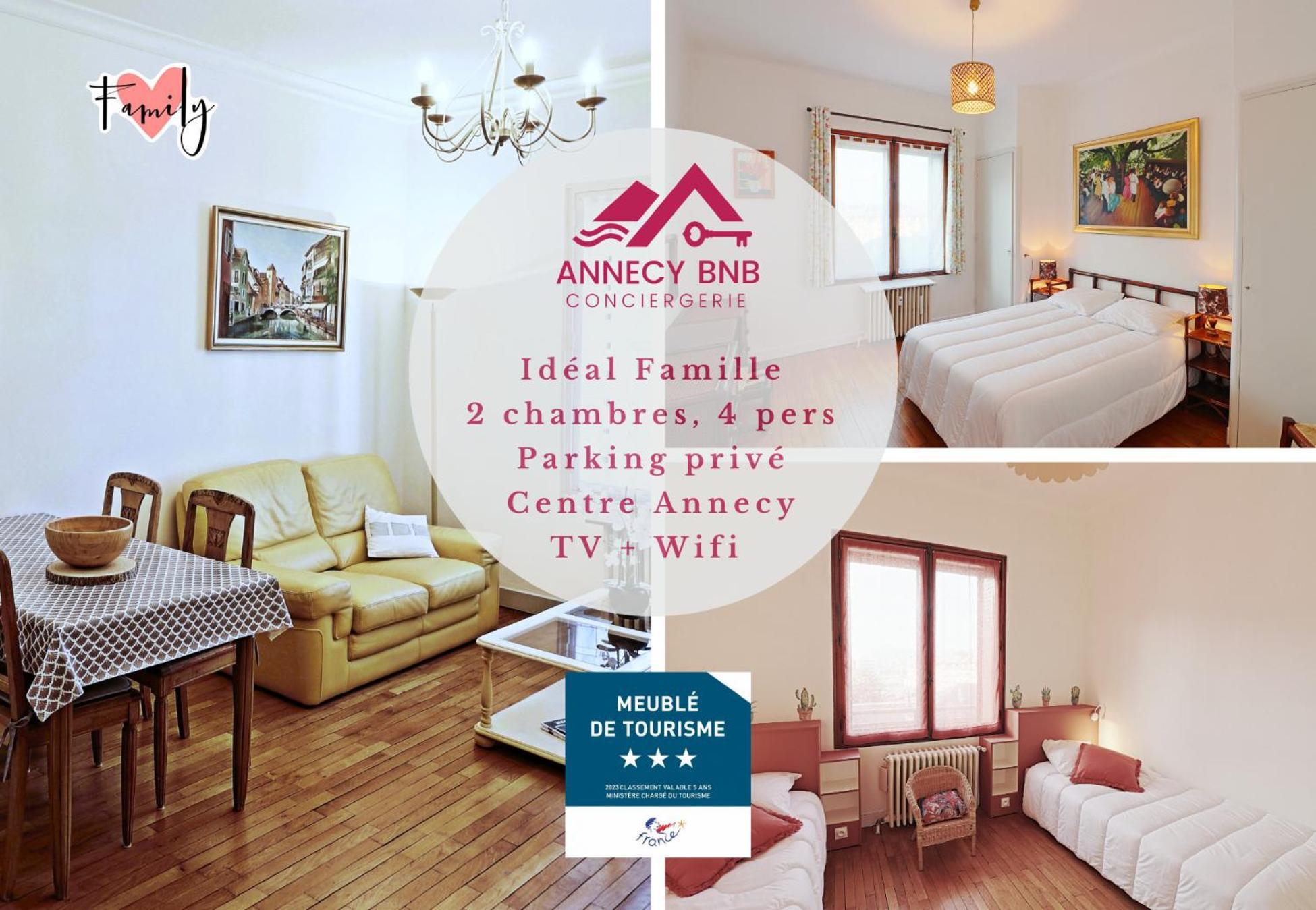 Le Family Lodge 2 Chambres 4 Personnes Classe 3 Etoiles อานซี ภายนอก รูปภาพ